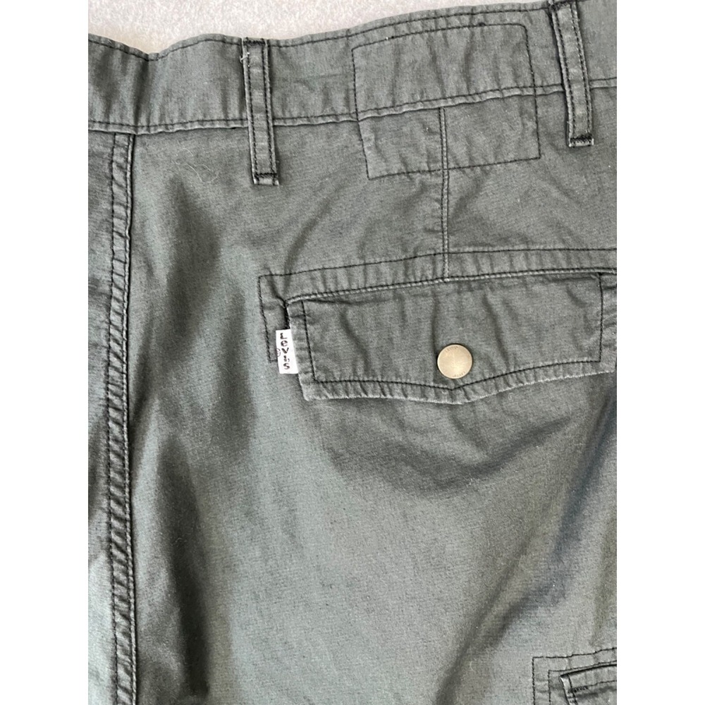 Levis Short Mens 34 Gray Carrier Cargo Chino Loose Fit Casual Classiccore - Picture 10 of 11
